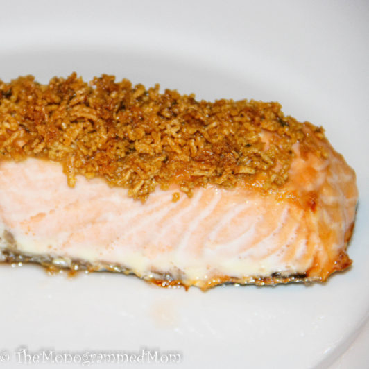 Chex-Crusted Salmon {Gluten-free} – The Monogrammed Mom