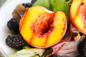 Grilled Peach Salad {Whole30} {Paleo}