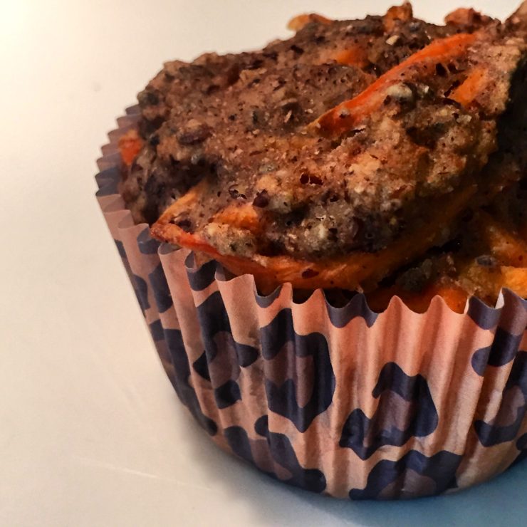 Apple Carrot Flax Muffins