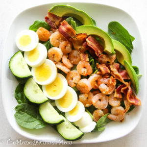 Shrimp Cobb Salad {Whole30} {Paleo}