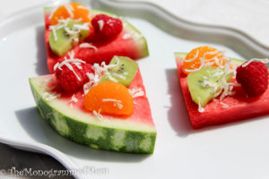 Watermelon Fruit Pizzas {Whole30} {Paleo}